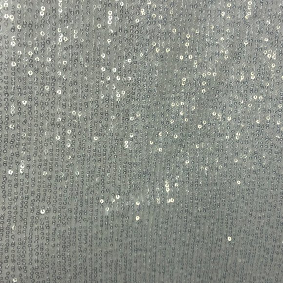 Pretty Lavish white sequined long sleeve mini Dress US 8 Balloon Sleeve - Picture 8 of 9